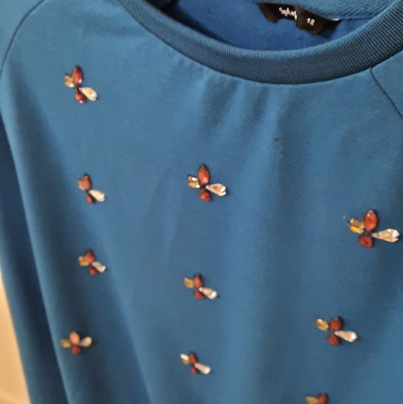 BOGO FREE Longsleeve crew neck with jewel details sweatshirt - Picture 5 of 6